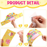 144 Pcs Birthday Classroom Party Supplies 36 Birthday Crowns For Kids 36 Funny Sunglasses Paper Sunglasses 36 Badge Stickers 36 Silicone Stretch Wristbands(Cute Color)