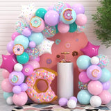 Donut Balloons Garland Pastel Decoration Kits 100 Pcs Sprinkles Confet