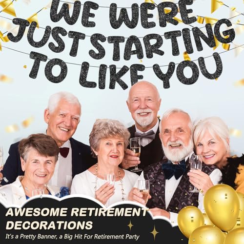 We Were Just Starting to Like You Goodbye Banner, Black
