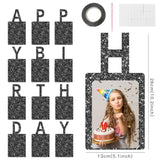 Birthday Photo Banner & Frame, Black Background for Kids and Adults' Party Decor