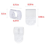 Indoor Mini Light Clips, 60 Clear Clips And 66 Removable Strips, Damage Free Hanging Light Clips For Christmas Decoration, Wall Clips For Hanging Intdoor Lights And Cables, Cord Holders