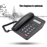 Line Desk Telephone With Caller Id Display, For Home And Office, Black