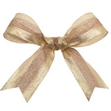 7724.60/20-430 Wired Dimensions 2.5" X 20 Yd Wired Ribbon, Blush/Gold,