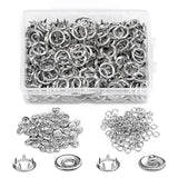 50 Sets Snap Button, 9.5Mm Metal Silver Snaps Buttons For Sewing And C