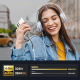 UGREEN USB C to 3.5mm Audio Adapter, Hi-Res 32bit/384KHz USB C to Aux Dongle HiFi Headphone Jack Cable Cord Compatible with iPhone 16 15 Pro Max Plus, Samsung Galaxy S24 Ultra, Pixel 8, iPad Air Mini