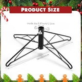 Christmas Tree Stands Metal Folding Artificial Christmas Tree Legs Replacement Holder Base For Xmas Winter Holiday New Year Decorations (Dark Green, 18 Inch)