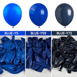 Persian Blue Balloons, 100 Pcs 10 Inch Dark Blue Balloons, Blue Balloo