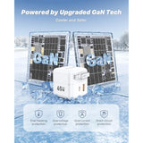 65W Usb C Charger Block With Retractable Usb C Cable, Travel Charger With Dual Port, Pd Pps Qc Fast Charging Foldable Wall Charge Gan For Iphone 16 15 Pro Max/Plus, Pad, Macbook Air, Galaxy And More