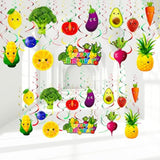 30 Pack Hey One Bear Fruit Birthday Party Decoration Dancing Fruit Hanging Swirls Vegetable Ceiling Streamer Summer Party Supplies For Baby Shower Birthday Party Decoration