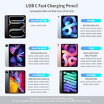 Stylus Pen For Ipad G2 2X Faster Charge Ipencil, Compatible With Apple 2018-2025 Ipad A16/10Th/9Th/8Th/7Th/6Th Gen & Pro 12.9/11/13-Inch M4 & Air 3Rd/4Th/5Th/M2/M3 & Mini 5Th/6Th/7Th, Rosegold