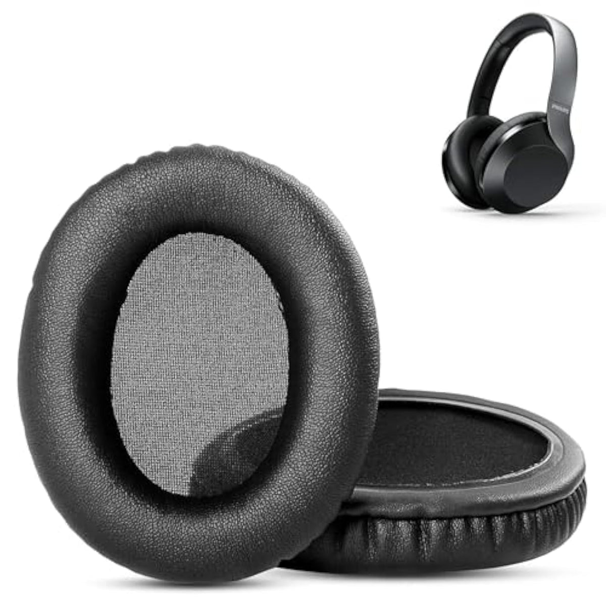 Professional Replacement Earpads Cushion Compatible With Philips Ph805 Taph805Bk Ph802 Taph802Bk H8506 Tah8506Bk Headphones Ear Pads With Skin-Friendly Leather And Memory Foam