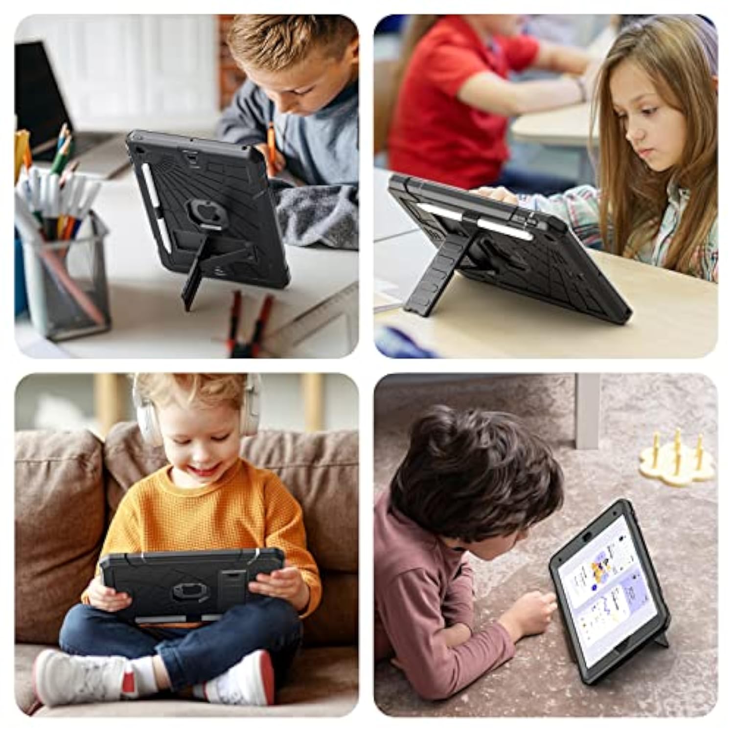 Ipad 9Th Generation Case For Kids With Glass Screen Protector 2021 | Ipad 10.2