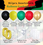 Juneteenth Balloon Garland Arch Kit for Black History Party Supplies