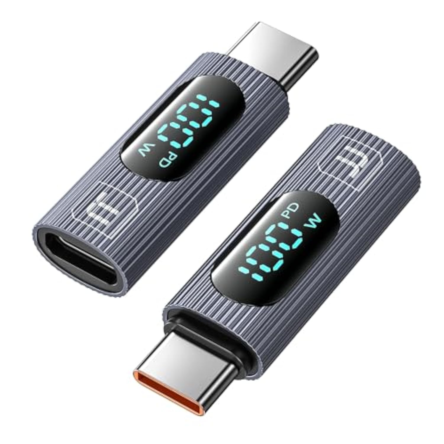Usb C Adapter, 2Pack 100W Usb C Female To Usb C Male Extension Adapter Type C