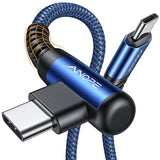 Usb C To Usb C Cable 60W, [2-Pack 6.6Ft] Usb Type C Fast Charging Cable Right
