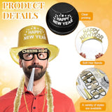 39pcs New Year 2026 Party Supplies Hats Tiaras Glasses Noisemakers