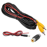 Backup Camera RCA Video Cable,Car Reverse Rear View Camera Video Cable with Detection Wire(20FT/6m),AV Extension Cable with RCA Video Female to