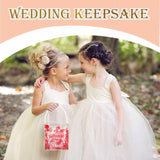 Clear Flower Girl Baskets For Wedding Acrylic Flower Basket With Pearl Handle Wedding Baskets For Flower Girls - Here Comes The Bride