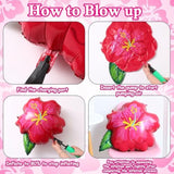 152Pcs Moana Birthday Party Decorations, Hot Pink Orange Macaron Pink Blue Balloons Garland Arch With Hibiscus Foil Balloon For Summer Tropical Luau Hawaii Magic Party Supplies