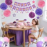 Champagne Gold Beige Birthday Decorations With Happy Birthday Banner Paper Fans Tissue Paper Pompoms Paper Tassel Hanging Swirl Circle Dot Garland Neutral Party Decor (Champagne Gold)