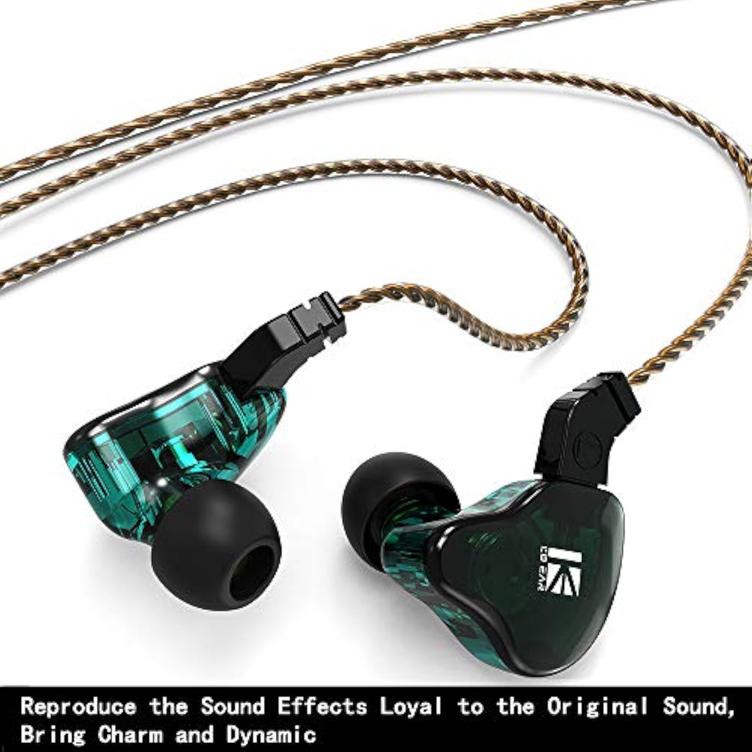 Kbear Ks2 Wired Earbuds Ks2 Earphones With Microphone In Ear Monitor Headphone