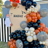 Striped-Balloon Halloween-Balloons 12Pcs 18In Black White Striped Foil Balloons Birthday Party Baby Shower Christmas Ceremony Decoration Supply