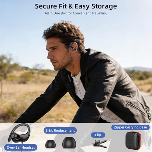 Wired Headphone 3.5mm Over Ear Buds for Chormebook Laptop PC,HD Mic HiFi Stereo in-Ear Noise Isolation Wired Earbuds,3.5mm Jack Earphone with Ear