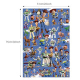 Pack Of 5 Gift Wrapping Paper 51X75Cm Kraft Paper Quality Wrapping Paper Sheets Pack For Kids Birthday, Party Storage Festive Decoration (Blue Sky)