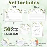 Baby Shower Advice Cards For Parents To Be - 50 Pcs Green Advice And Wishes Cards For Baby Shower Decorations Ideas, Words Of Wisdom For New Parents