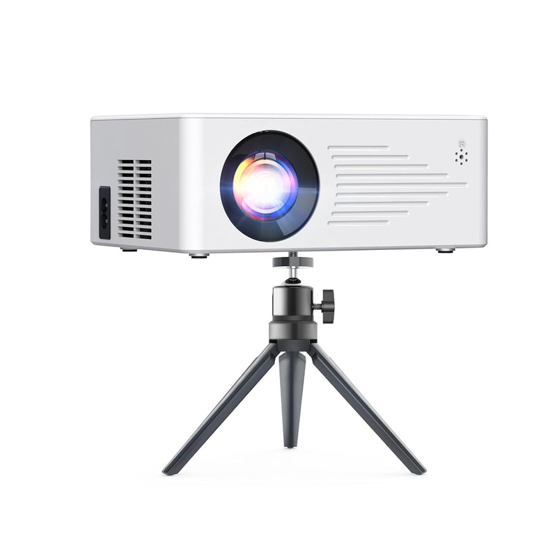 Mini 1080P Projector, 5G WiFi, Bluetooth, iPhone Compatible, Includes Tripod