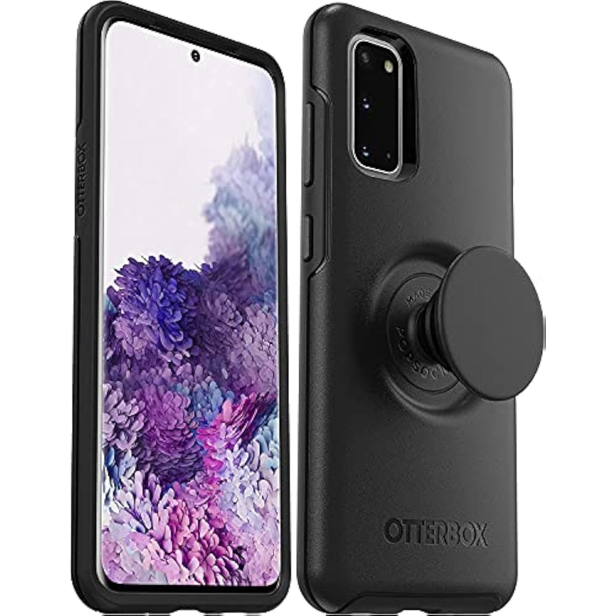 OtterBox + Pop Symmetry Series Case for Samsung Galaxy S20 & S20 5G (NOT Plus/Ultra/FE) Non-Retail Packaging - Black