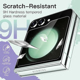 JETech Front Screen Protector for Samsung Galaxy Z Flip 5, 9H Tempered Glass Film, Anti-Scratch, HD Clear, 3-Pack