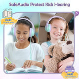 Kids Headphones, Wired Headphones For Kids Over Ear With Microphone, 85/94Db V