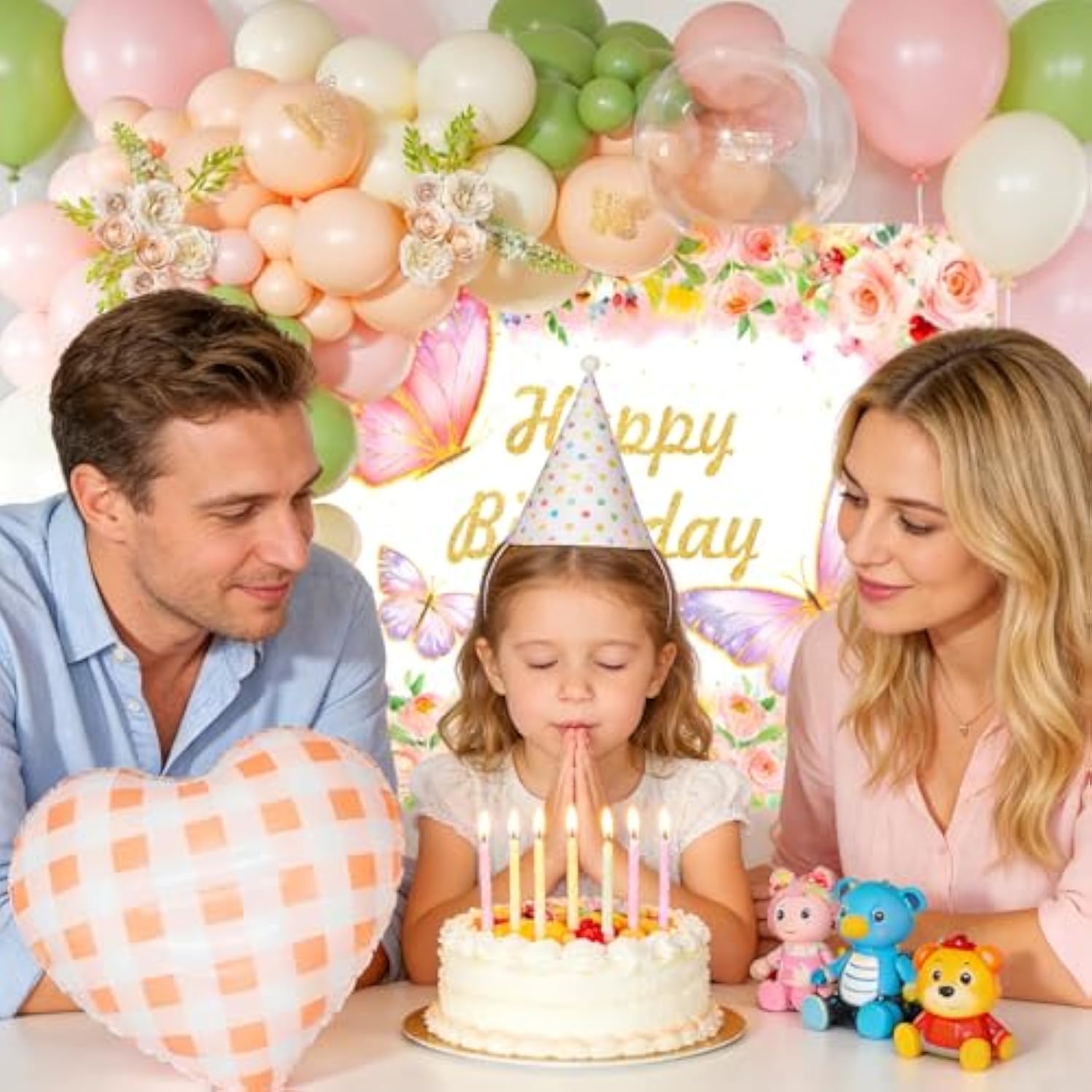 Balloon Garland, Birthday Balloon Arch, Sage Green Balloons, 106-Piece Pastel Pink & Green Set, Stylish Spring Party Decorations For Seasonal Celebrations