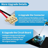 For Adt Dbc835 Dbc835-V2 Battery Upgraded [630Mah] For Adt Dbc835 Dbc835-V2 Hd Doorbell Camera Replacement Battery 3.7V