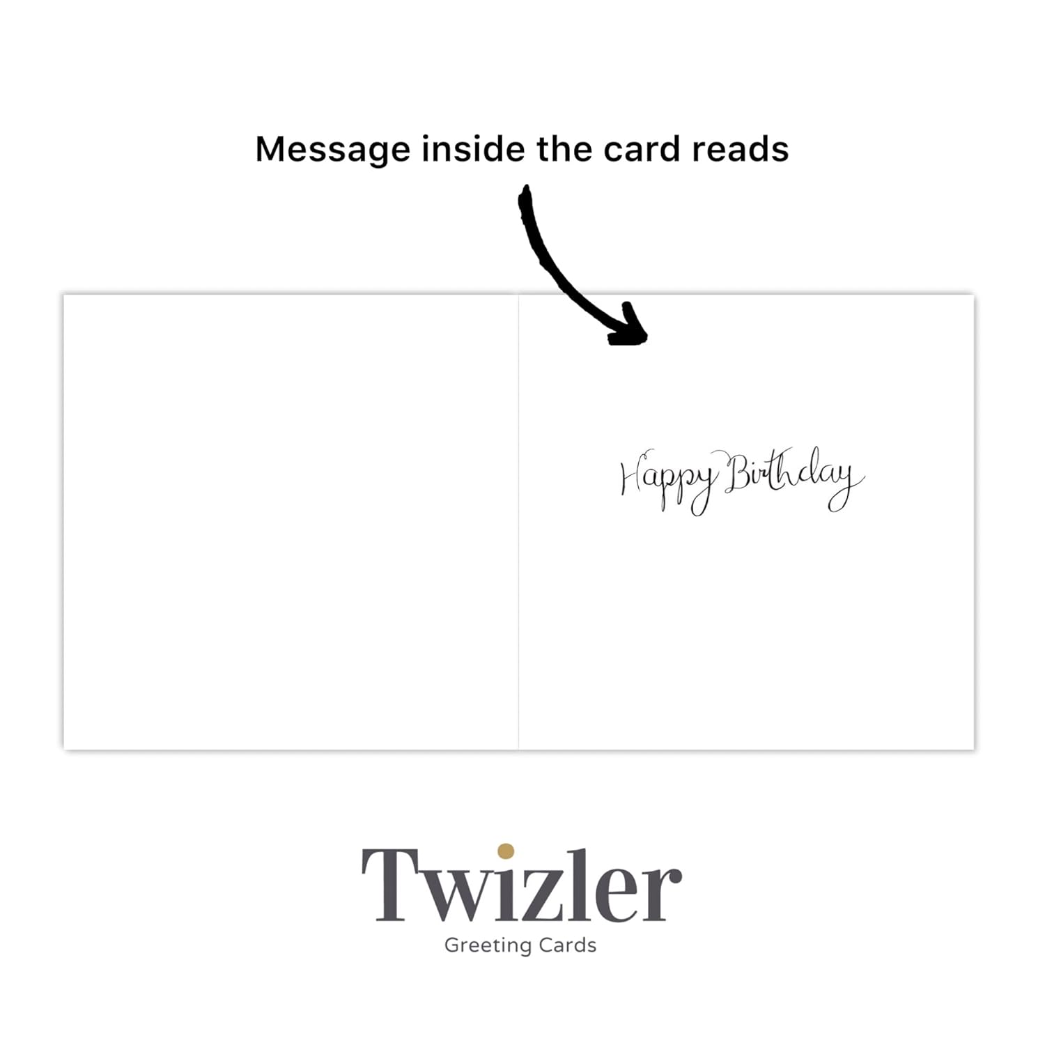 Happy Birthday Card For Her With Watercolour Effect And Flowers - Female Birthday Card For Ladies - Womens Floral