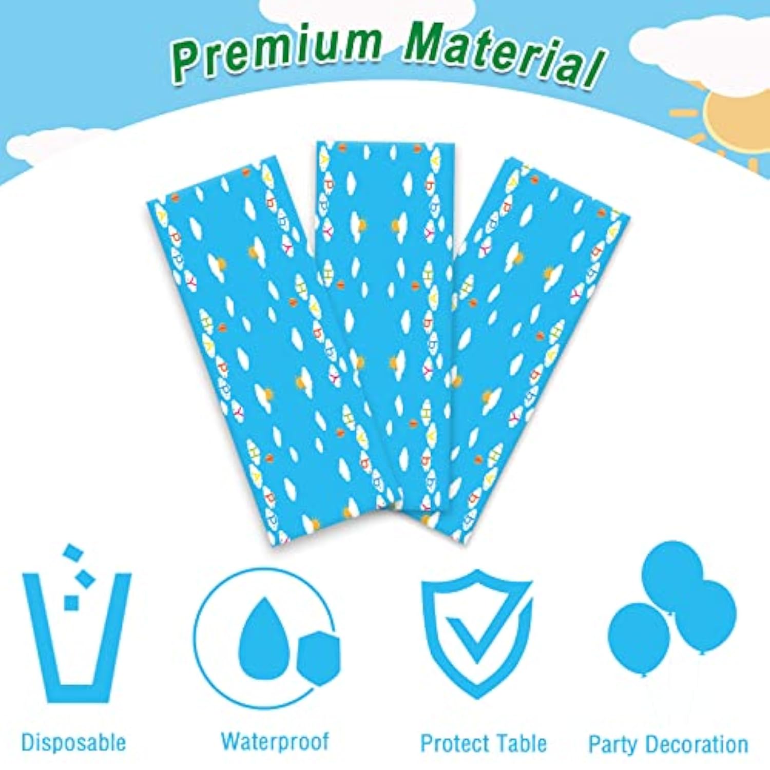 3 Pcs School Bus Tablecloth Back To School Party Tablecover For Bus Theme Party Supplies Table Cover Table Decorations For Kindergarten Decoration