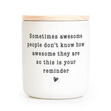 Frindship Gifts For Women Candle, Valentines Day Birthday Gift For Women Friends Family Boss, Thank You Inspirational Stress Relief Cheer Up Gift, Stocking Stuffers For Woman, Lavender Candle 7Oz