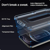 Spigen Tempered Glass Screen Protector [GlasTR EZ FIT] designed for iPhone 12 (2020) / iPhone 12 Pro (2020) [Case Friendly] - 2 Pack