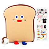 Cute Tablet Case For 9.7"-11" Shockproof Tablet Sleeve With Table Pencil Holder (Toast)