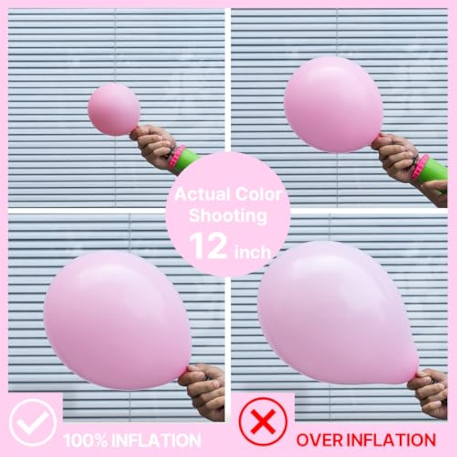 140PCS Pastel Pink Balloon Set – Mixed Sizes for Arches & Party Decoration