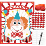 Pin The Nose On The Clown, Circus Party Games, Carnival Themed Party Games Toddlers Preschool Party Supplies Favors For Boys Girls Adults 35 Guests