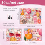 Pink Collage Pattern Laptop Skin Stickers Cutable Universal Size Fits 12" 13" 13.3" 14" 15 Inch Laptop Summer Style Removable Waterproof Notebook Art Decals Pc Protector Cover Sticker