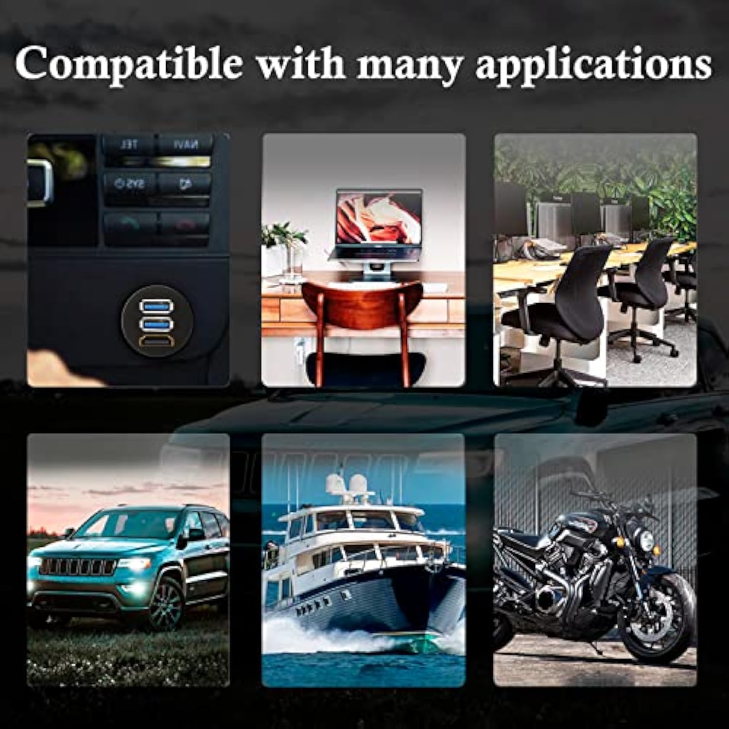 Dual Usb 3.0 & Hdmi Male To Female Car Usb Flush Mount Extension Cable Usb 3.0