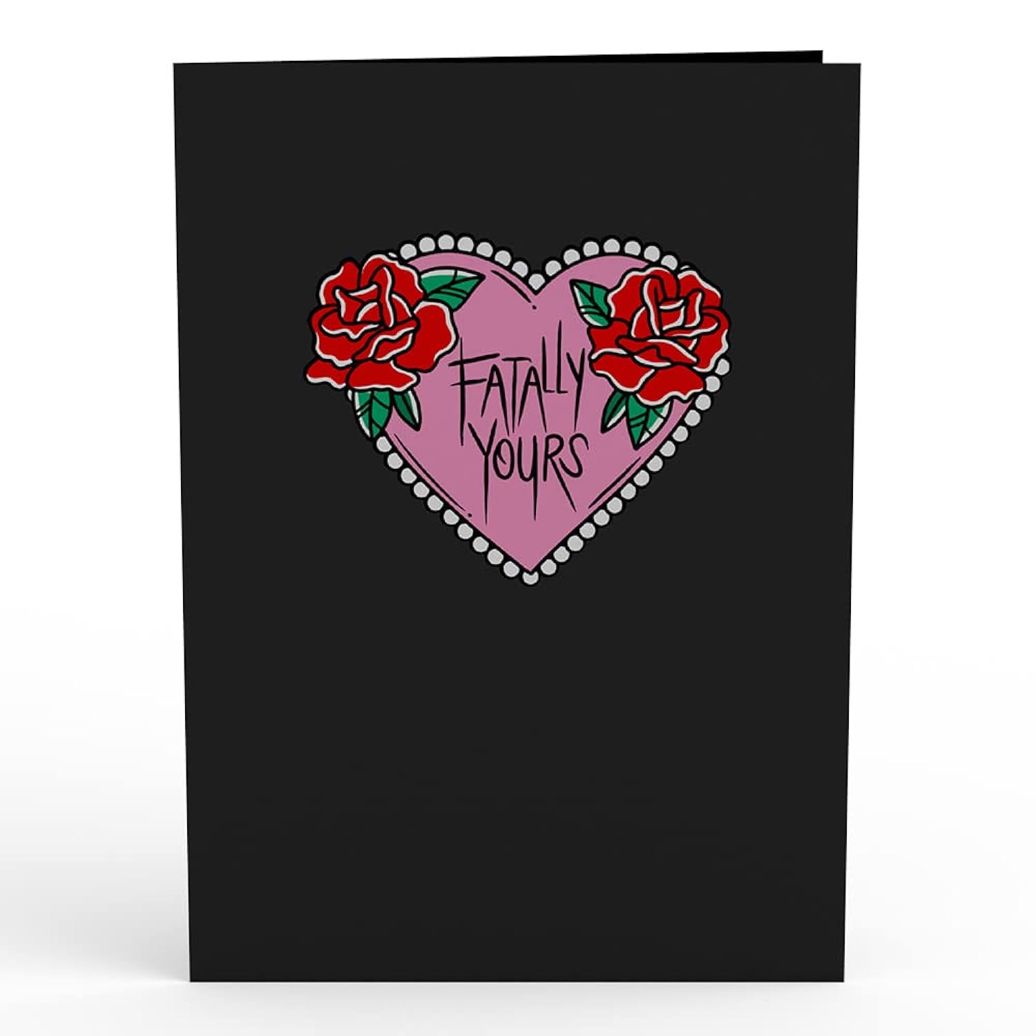 Fatally Yours Pop Up Card – 5 X 7” Spooky Valentine’S Card – 3D Pop-Up Greeting Card For Wife Or Girlfriend, Long Distance Gift