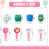 32 Pieces Colorful Cartoon Charger Cable Protectors Usb Charger Cable Saver Silicone Animal Buddies Flexible Wire Protectors For Most Cellphone Data Lines (Nice Style,2 X 3 Cm, 1.8 X 2 Cm)