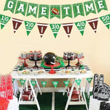 Game Time Football Banner No Diy,Football Party Decorations Banner & Garland Bunting,Football Themed Birthday Decor.