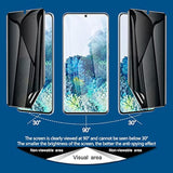 [2 Pack] For Samsung Galaxy S20 Privacy Screen Protector, Anti-Spy Full Adhesive Flexible Film For Galaxy S20 6.2”, [Compatible Fingerprint] Easy Installation Frame - Black