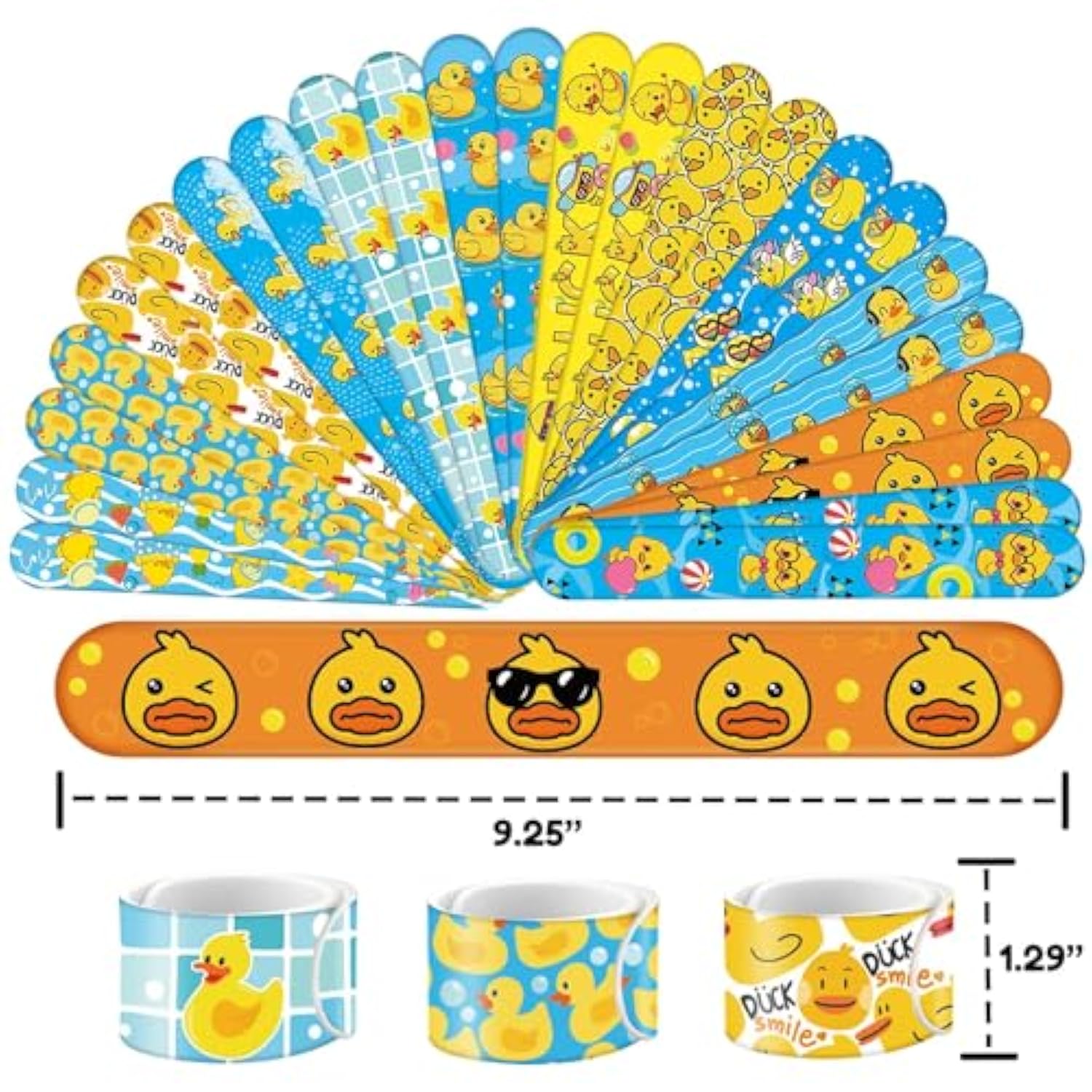 86 Duck Party Supplies 36 Slap Bracelets 50 Temporary Tattoos for Party Fun