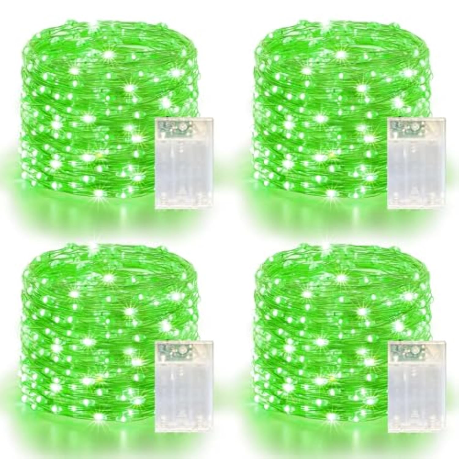 4 Pack 240Led Halloween Fairy Lights Battery Operated - 20Ft Twinkle Lights With 2 Lighting Modes Indoor, Waterproof Led